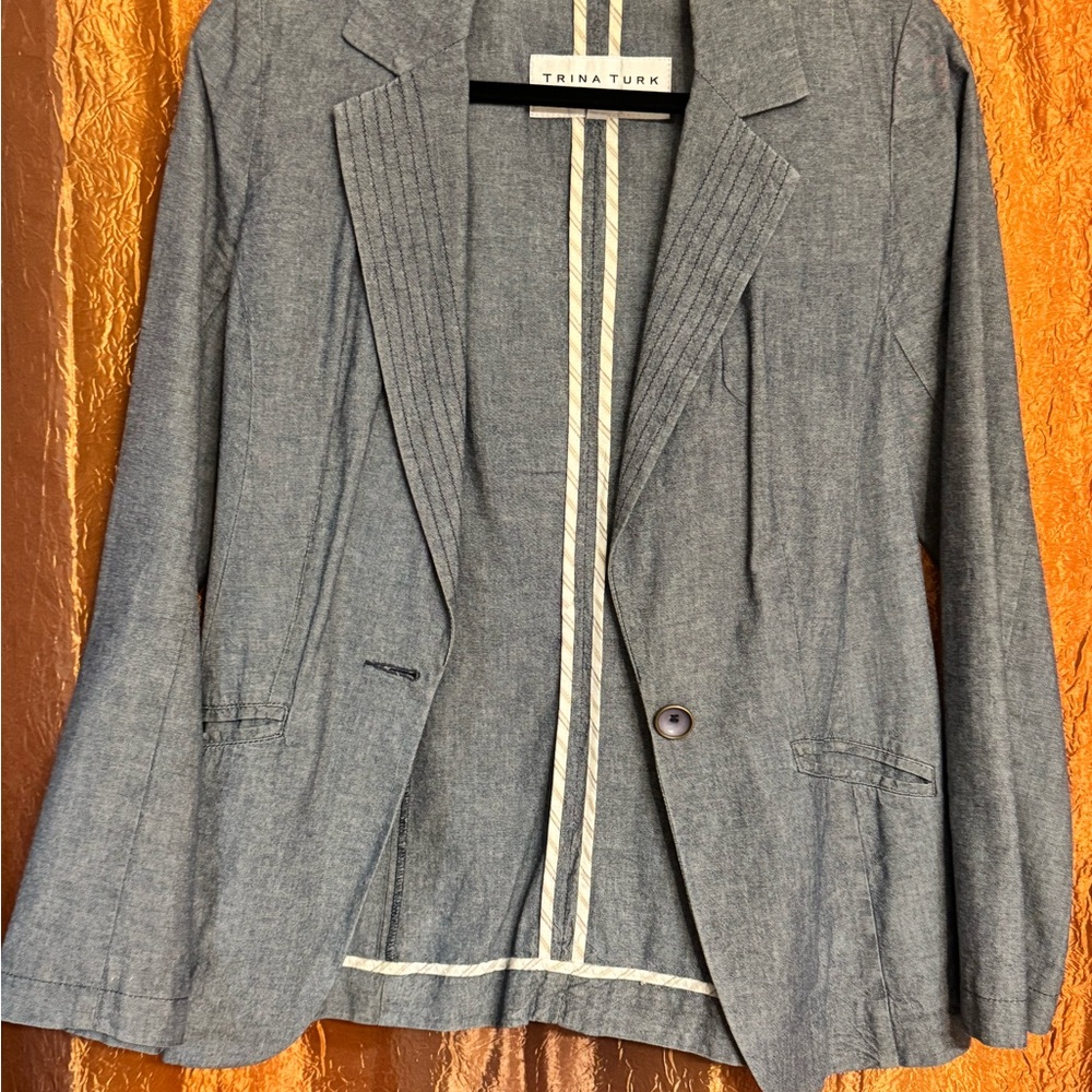 Trina Turk Gray Blazer